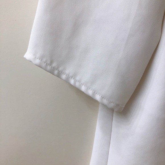 Zara: White zipper blouse — XS - Picture 4 of 5